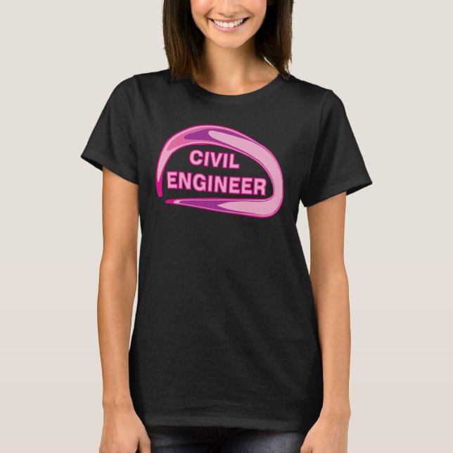 Rosa civilingenjör t shirt (Framsida)