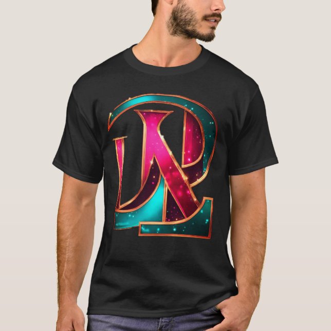 Rosa Class Modem Namnteckning Tee" T Shirt (Framsida)