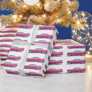 ROSA CLASSIC CAR CADDY CHRISTMAS WRAPPING PAPPER PRESENTPAPPER