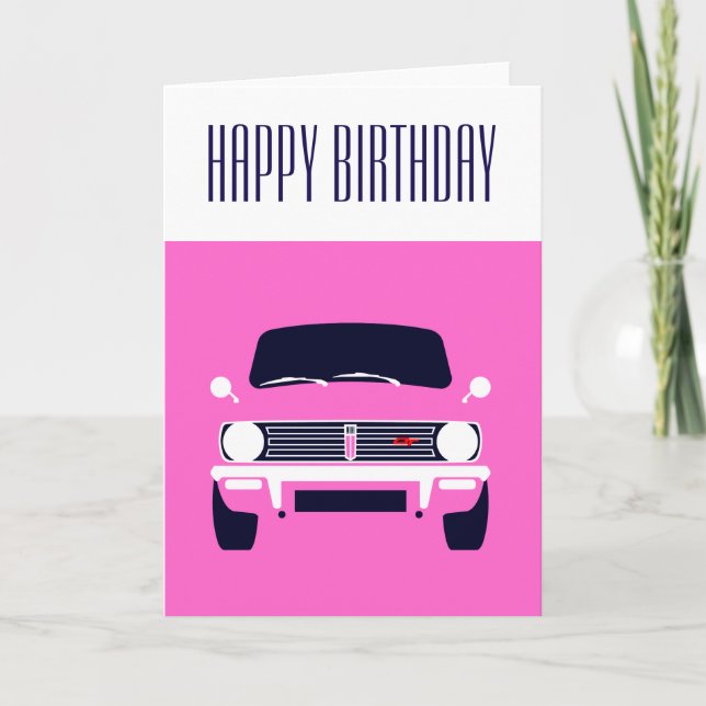 Rosa Classic Mini Clubman Kort (Framsida)