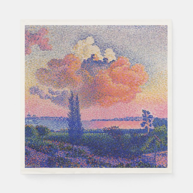 Rosa Cloud av Henri-Edmond Kor Pappersservett (Framsidan)