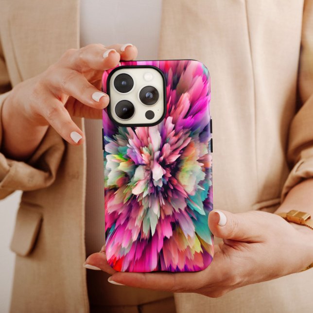 Rosa Cloud Burst Abstrakt | iPhone 14 Fodral-Mate (Skapare uppladdad)