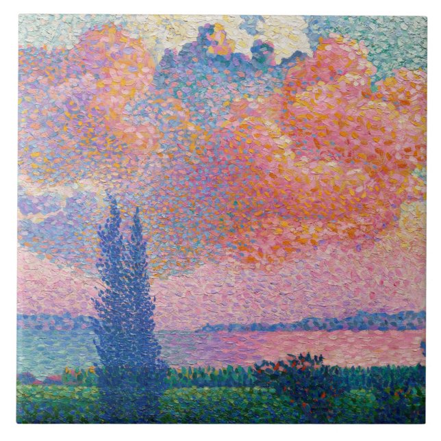 Rosa Cloud, målare av Henri-Edmond Kor Kakelplatta (Framsidan)
