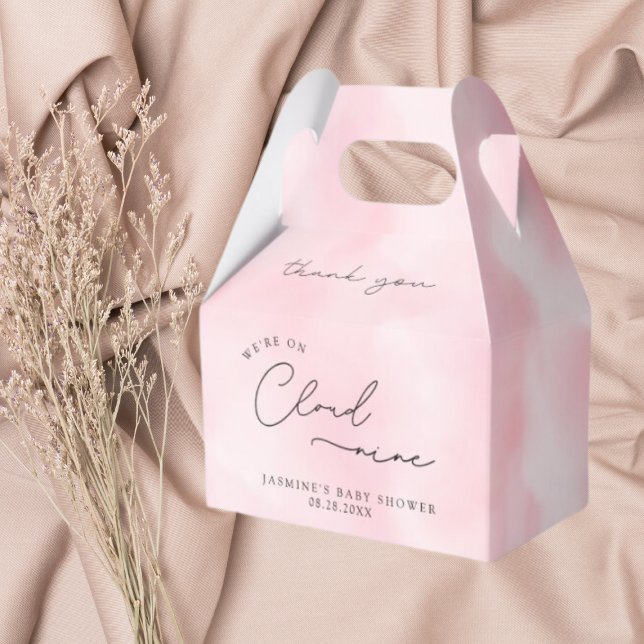 Rosa Cloud Nine Baby Shower Presentaskar (Skapare uppladdad)