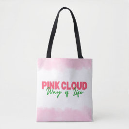 Rosa Cloud Way Tote Bag Sober Living Tygkasse