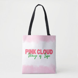 Rosa Cloud Way Tote Bag Sober Living Tygkasse