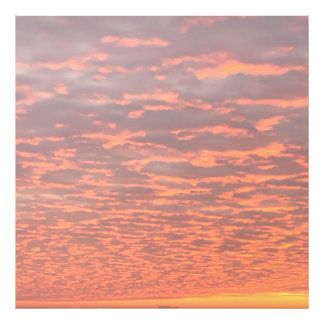 Rosa Clouds Photo Enlargements Fototryck