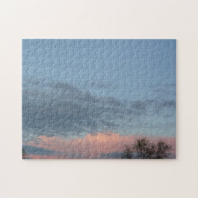 Rosa Clouds Sunset Pussel (Horisontell)