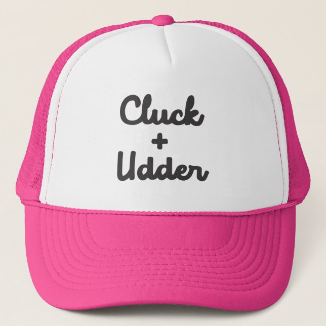 Rosa Cluck and Udder Truckerkeps (Framsida)