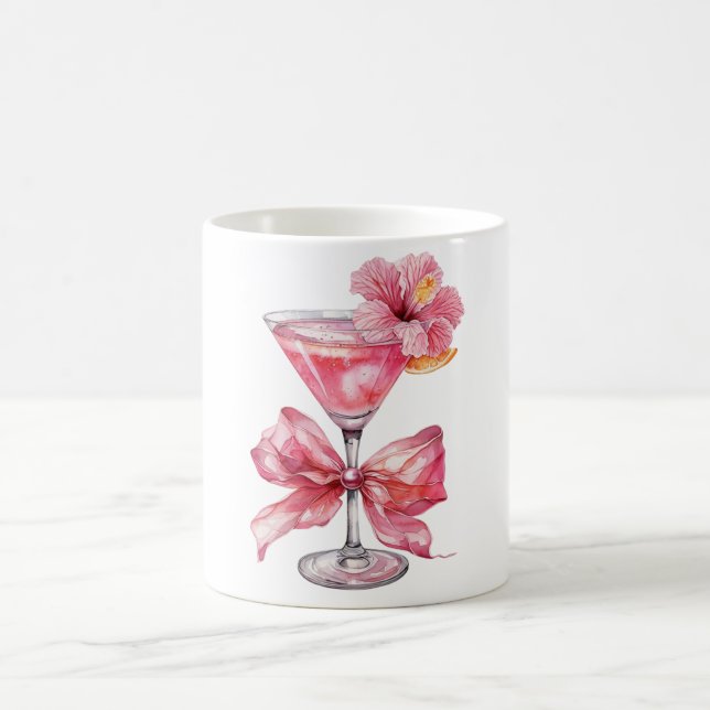 Rosa Cocktail-Blommigt Kaffemugg (Center)
