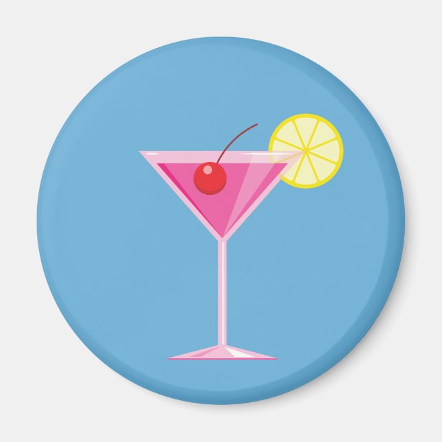 Rosa Cocktail Magnet (Framsidan)