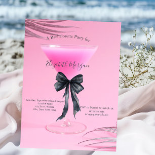  Rosa cocktail svart bowle möhippa  Inbjudningar
