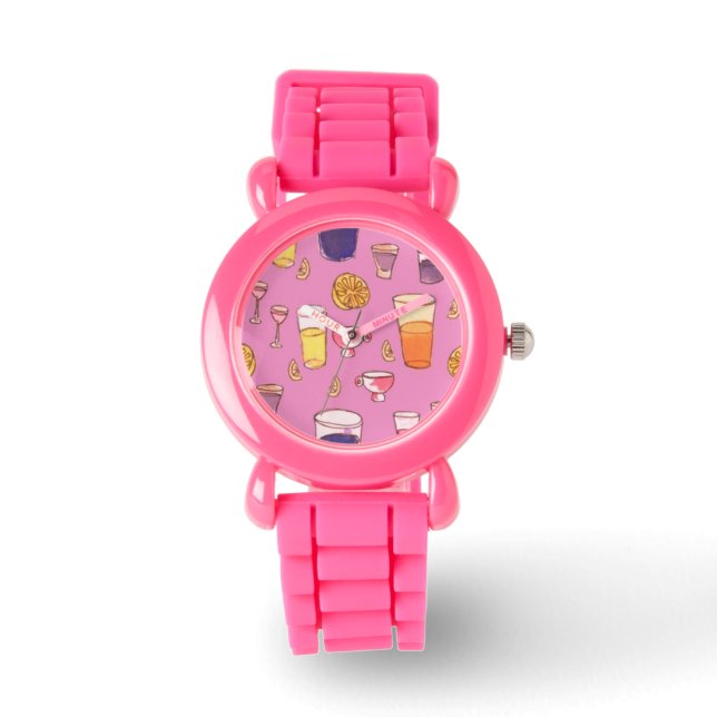 Rosa Cocktail Watch Watch Armbandsur (Framsida)
