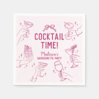 Rosa Cocktailfest Retro Möhippa