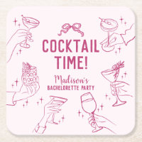 Rosa Cocktailfest Retro Möhippa