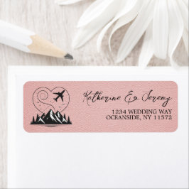 Rosa Colorado Passport Returadress Etikett