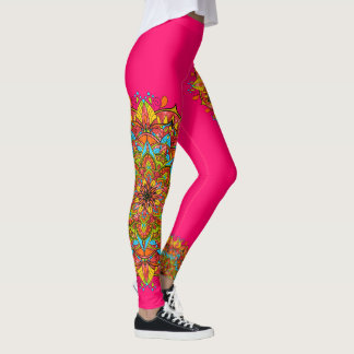 Rosa Colorful Mandala Leggins Leggings