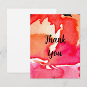 Rosa Colorful Personlig Script Tack Kort