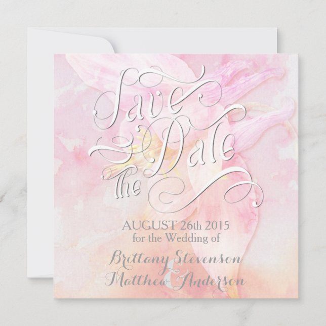 ROSA COLUMBINE FLOWER WATERCOLOR STÄNK MÖHIPPA (Framsida)