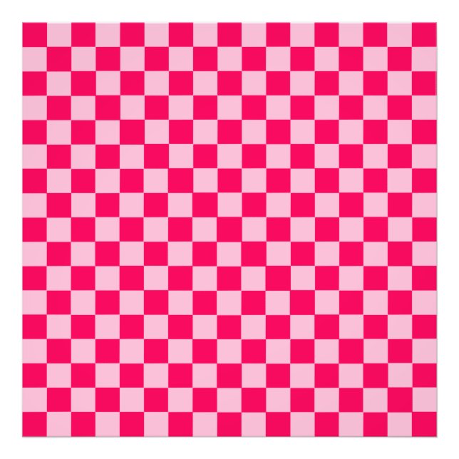 Rosa Combination Classic Checkerboard av STaylor Fototryck (Framsidan)