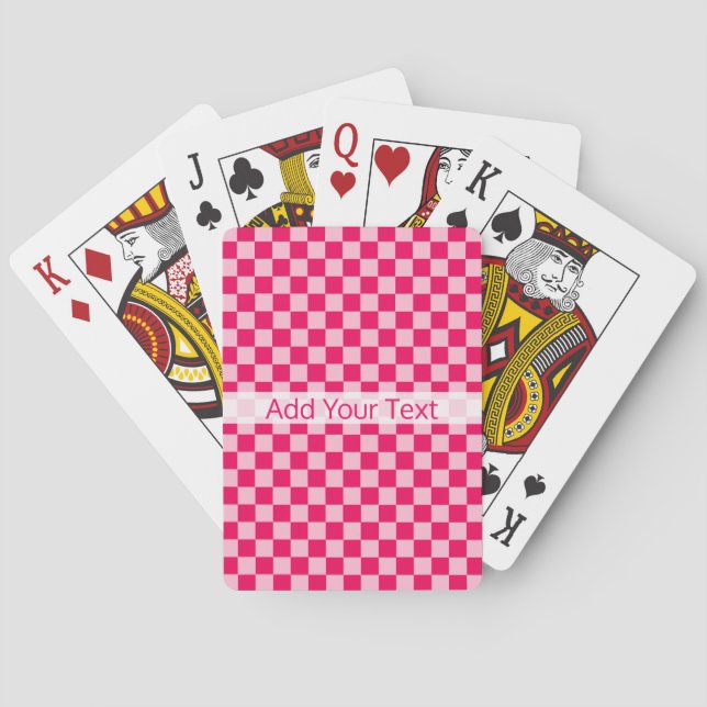 Rosa Combination Classic Checkerboard av STaylor Kortlek (Baksidan)