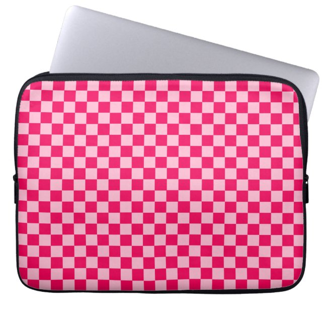 Rosa Combination Classic Checkerboard av STaylor Laptop Fodral (Framsidan)