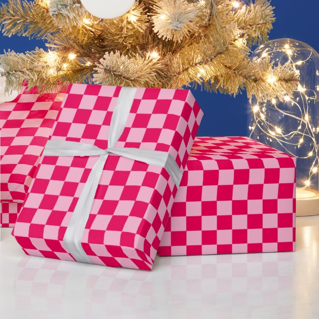 Rosa Combination Classic Checkerboard av STaylor Presentpapper (Helgdagar)
