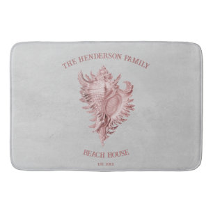 Rosa Conch Snäcka Bath Mat Badrumsmatta
