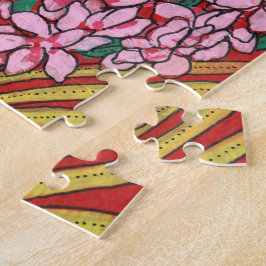 Rosa Cone Ginger Alpinia Tropical Flowers Blommigt Pussel