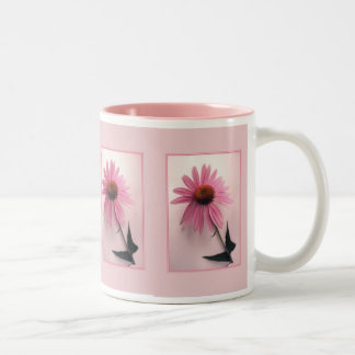 Rosa Coneflower mugg