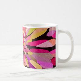 Rosa Confetti Flower Kaffemugg