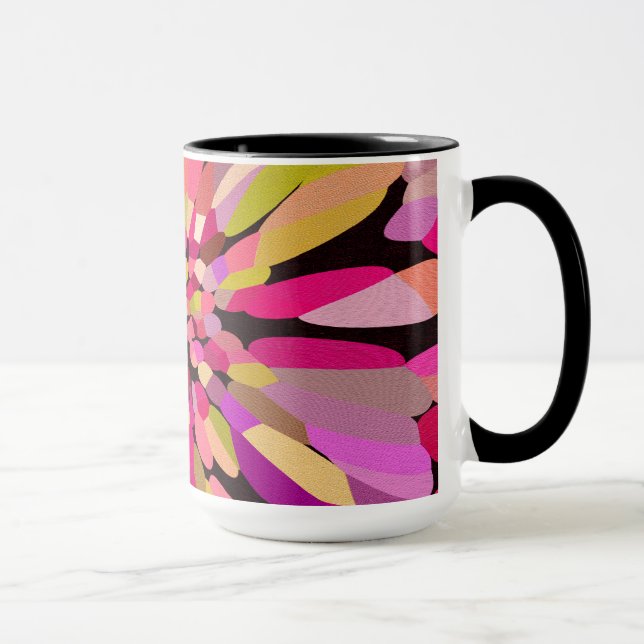Rosa Confetti Flower Mugg (Höger)