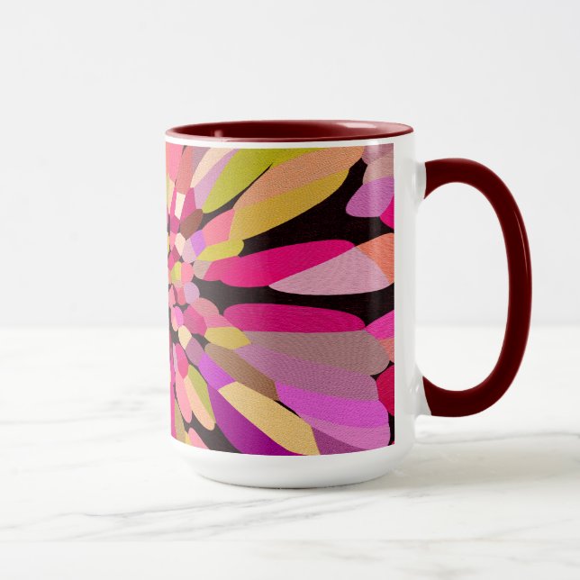 Rosa Confetti Flower Mugg (Höger)
