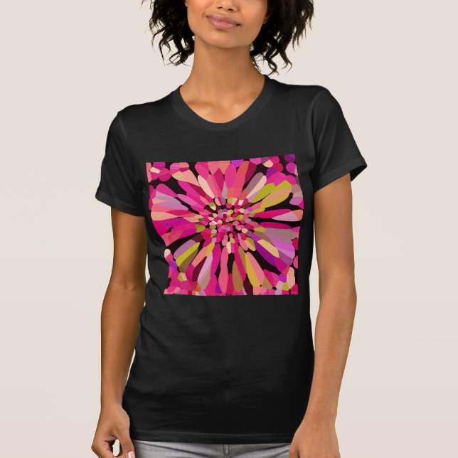 Rosa Confetti Flower Tee (Framsida)