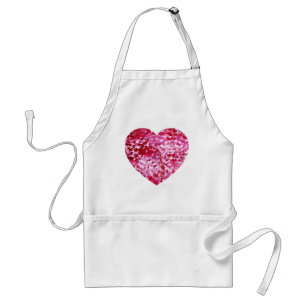 Rosa Confetti Hearts Förkläde