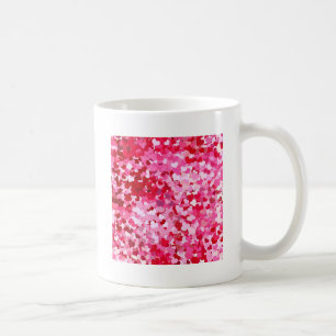 Rosa Confetti Hearts Kaffemugg
