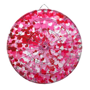 Rosa Confetti Hearts Piltavla