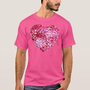 Rosa Confetti Hearts T Shirt