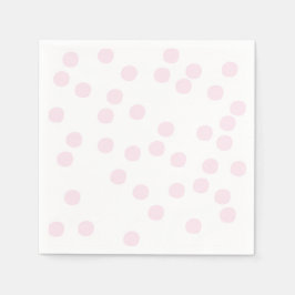 Rosa confetti/polkadots Pappersservett
