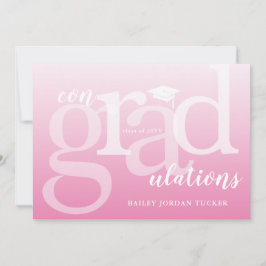 Rosa ConGRADulations Studenten-Grattisar