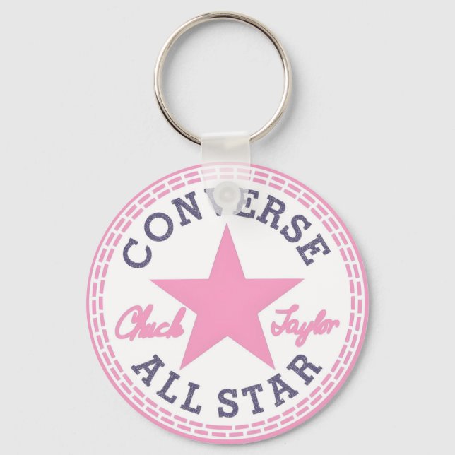 Rosa Converse All Star Nyckelring (Framsida)