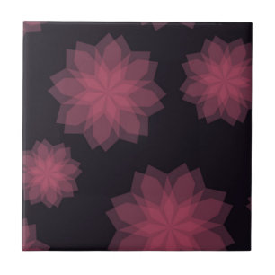 Rosa, cool, trendig, modern blomabstraktion kakelplatta