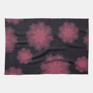 Rosa, cool, trendig, modern blomabstraktion kökshandduk