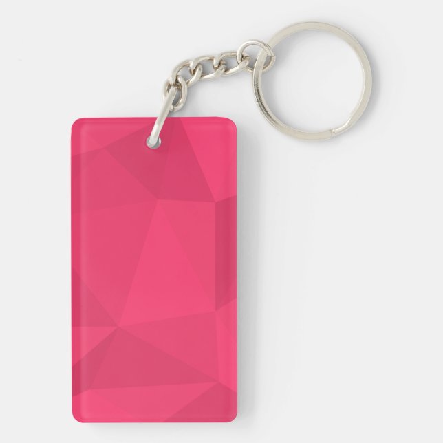 Rosa, coola, unik triangelillustration för trendig (Baksidan)