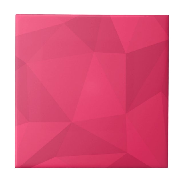 Rosa, coola, unik triangelillustration för trendig kakelplatta (Framsidan)