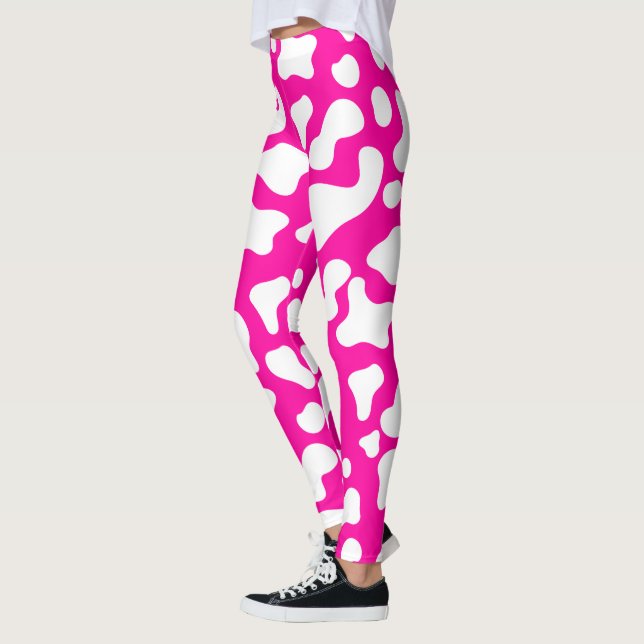 Rosa coprint leggings (Vänster)