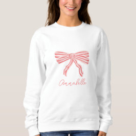 Rosa Coquette Aesthetic Bow Girly  T Shirt