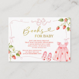 Rosa Coquette Baby Kläder Bär Böcker för Bebis Tilläggskort