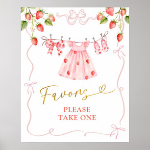 Rosa Coquette Baby Kläder Bär Förmån Poster