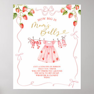 Rosa Coquette Baby Kläder Hur Stor Är Mamma Mage Poster